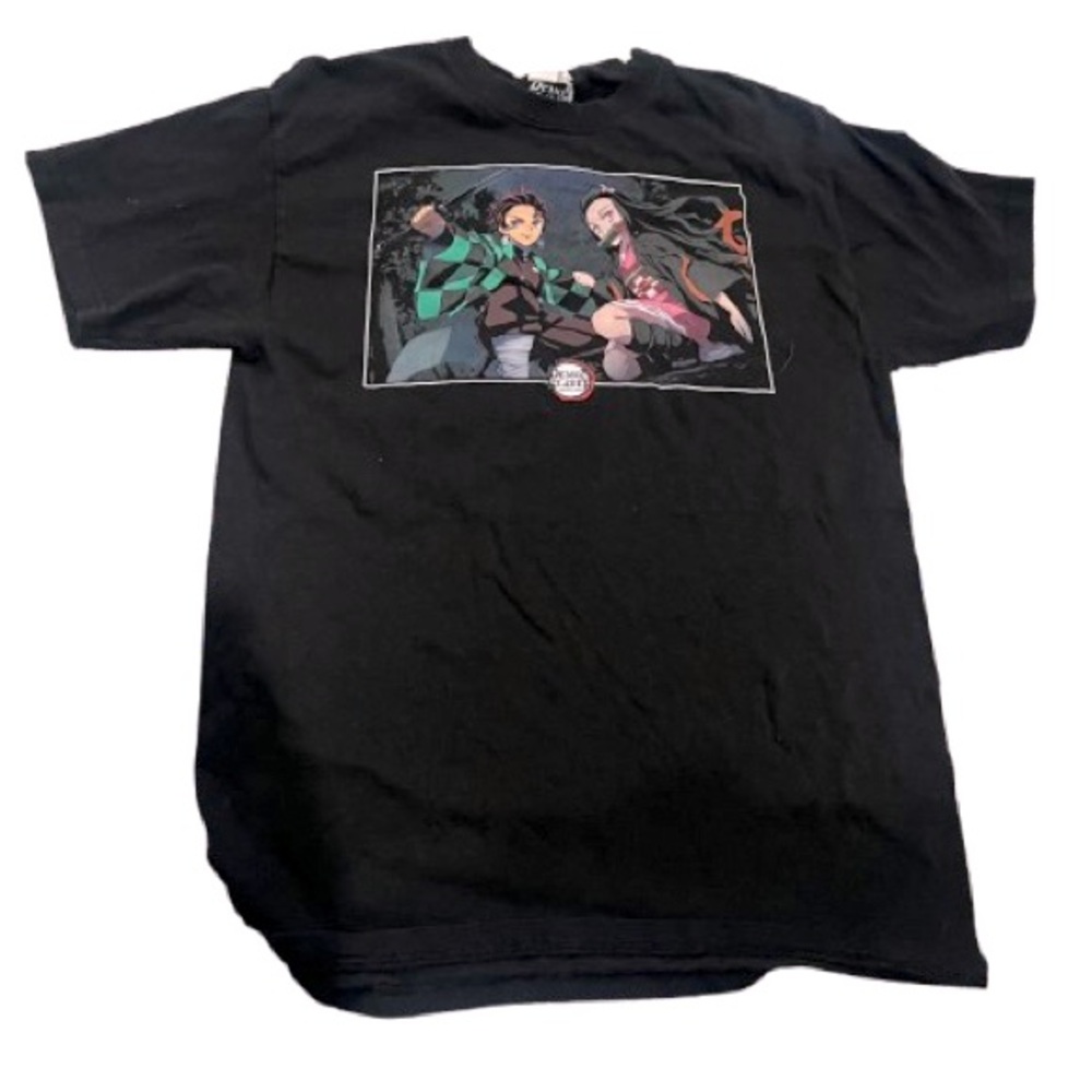 Demon Slayer - Black Graphic T-Shirt - M